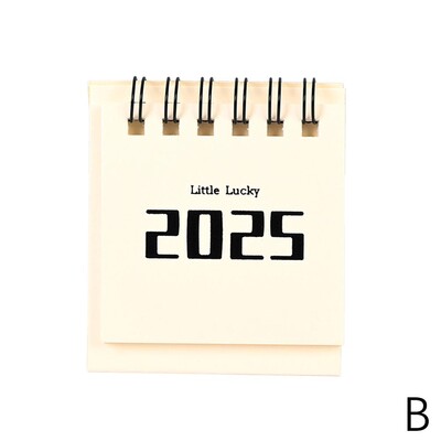 2025. gada angļu vienkrāsains mini galda kalendārs, radošais biroja noformējums, darbvirsmas kalendārs, dienas piezīmju kalendārs, mācību plāns