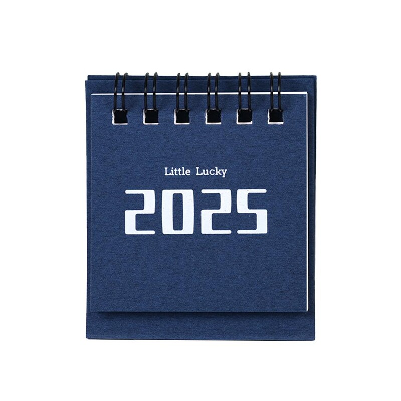 2025 Engleski jednobojni mini stolni kalendar Kreativni uredski ukrasi Stolni kalendar Dnevni memo kalendar Plan učenja