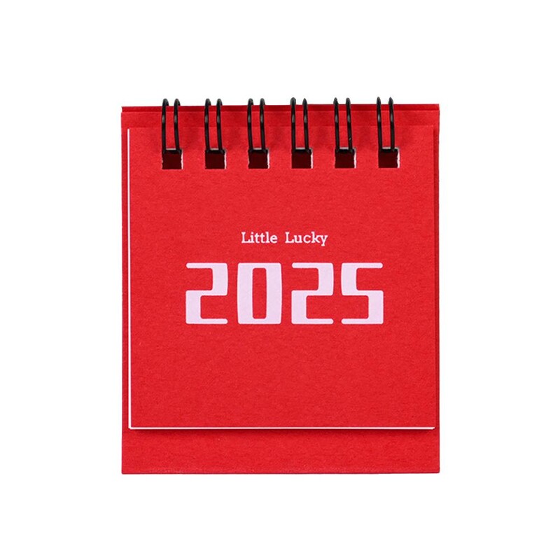 2025 Engleski jednobojni mini stolni kalendar Kreativni uredski ukrasi Stolni kalendar Dnevni memo kalendar Plan učenja