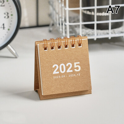 2025. gada mazais galda kalendārs, kabatas portatīvais kalendārs, darbvirsmas noformējums, mini vienkāršs kalendārs, ikdienas piezīmju kalendārs, mācību plānotājs
