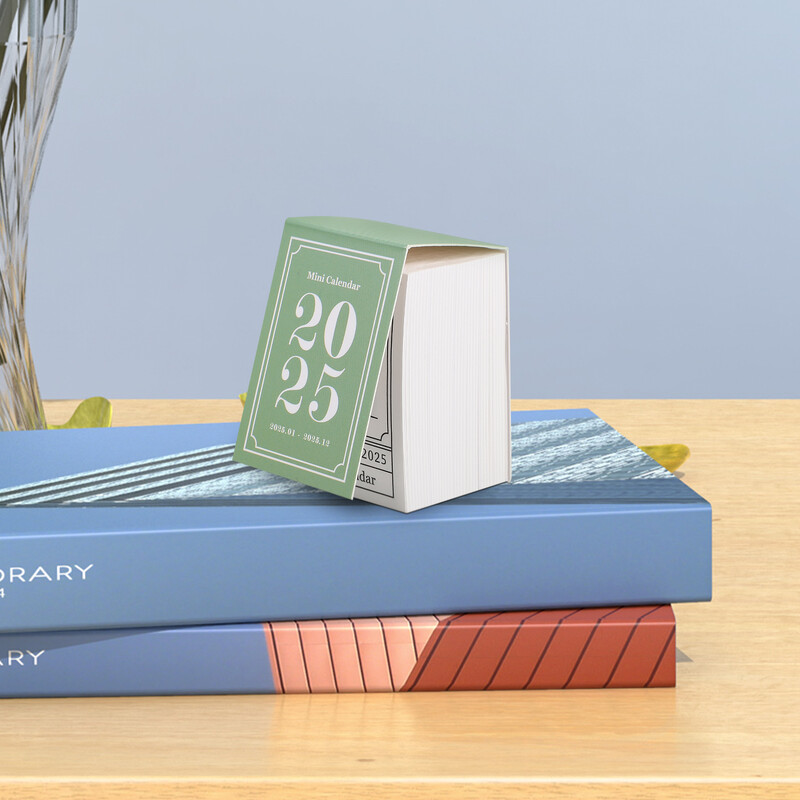 Retro mini kalendar Vintage Decor DIY Planning Desktop Multi-function 2025 for Sto Ručno otrgan Otrgnuti