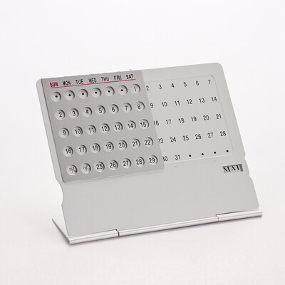 Pārnēsājama izmēra Kompakta Izsmalcināta daudzpusīga funkcionalitāte Gluds Stilīgs Perpetual Calendar Galdvirsmas mājas dekors Moderns, personalizēts