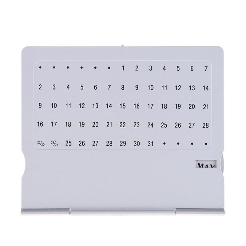 Prijenosna veličina Kompaktan Izvrsna svestrana funkcionalnost Elegantni, elegantni Perpetual Calendar Desktop Home Decor Trendy Personalized