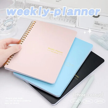 2024 Weekly Planner Agenda Σημειωματάριο A5 Notebook 52 Weekly Planner Πρόγραμμα Γραφική ύλη Σχολική προμήθειες γραφείου Χαρτικά