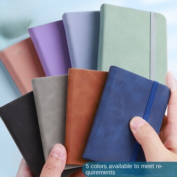 Mini Book A7 Small Notebook Φορητό φορητό σημειωματάριο Small Pocket Skin Feeling Leather Waterproof Notes σχολικές προμήθειες