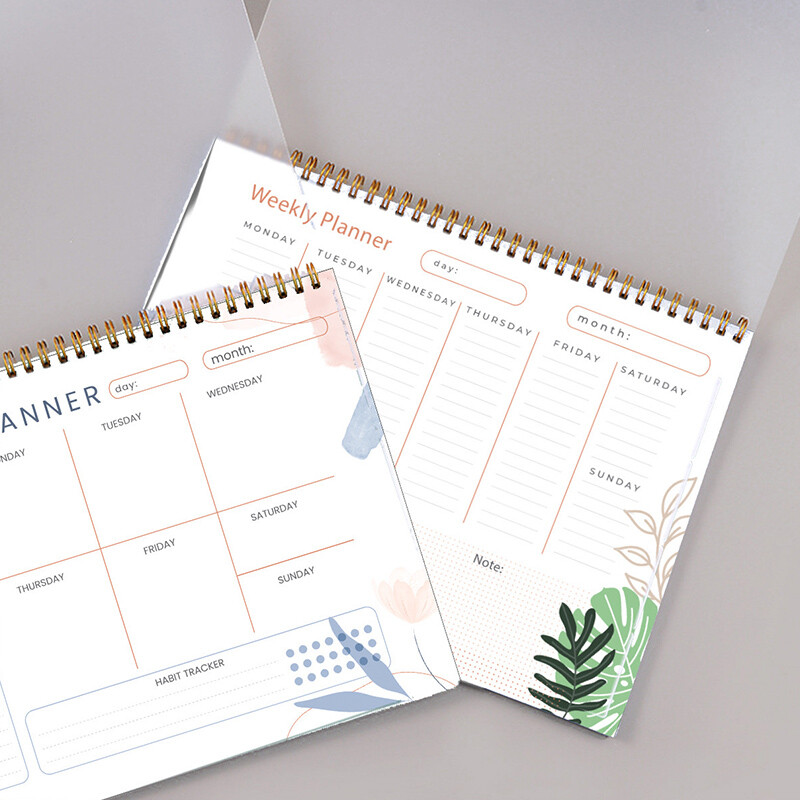 1 τμχ Weekly Planner-Weekly To Do List Notepad-11``×8,8``Weekly Planner Pad-Spiral Undated Weekly Planner Notebook with Organizer