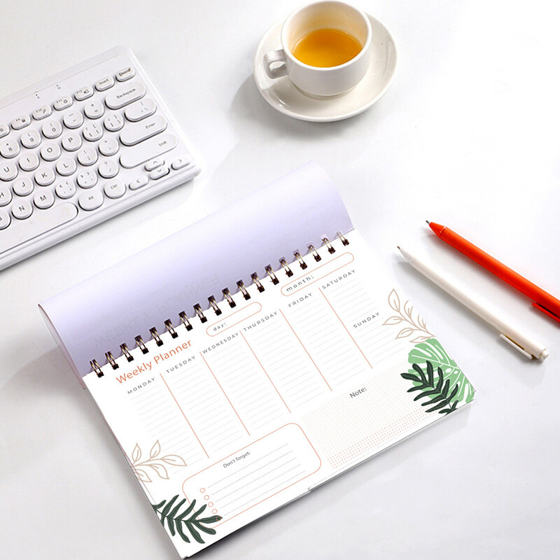 1 τμχ Weekly Planner-Weekly To Do List Notepad-11``×8,8``Weekly Planner Pad-Spiral Undated Weekly Planner Notebook with Organizer