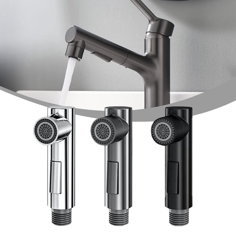 Βρύση κουζίνας Κεφαλή ψεκασμού Ακροφύσιο με προστασία από το πιτσίλισμα Τραβήξτε έξω στόμιο Μπάνιο βρύσης Bubbler Εξοικονόμηση νερού Νεροχύτης κουζίνας Αεριστήρας