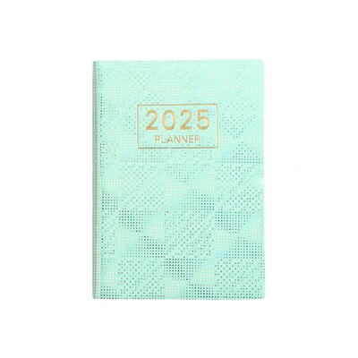 Bieza papīra piezīmju grāmatiņa gluda rakstīšana, bez tintes, mākslīgās ādas vāks 2025. gada žurnāla kabatas izmēra tintes izturīga papīra plānotājs
