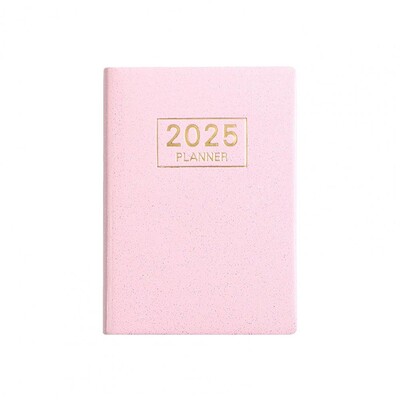 Bieza papīra piezīmju grāmatiņa gluda rakstīšana, bez tintes, mākslīgās ādas vāks 2025. gada žurnāla kabatas izmēra tintes izturīga papīra plānotājs