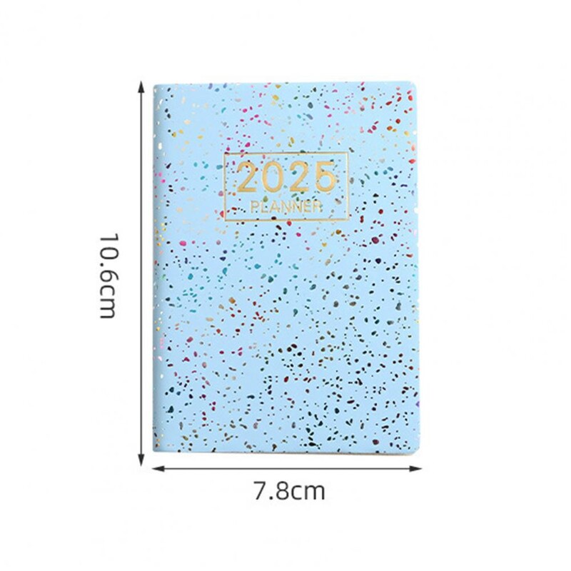 Χοντρό χαρτί Σημειωματάριο Ομαλή γραφή Χωρίς μελάνι Κάλυμμα από συνθετικό δέρμα 2025 Μέγεθος τσέπης περιοδικό Ανθεκτικό σε μελάνι Paper Planner