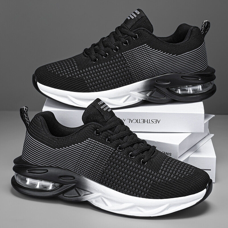 Modne muške tenisice za trčanje na zračnom jastuku Prozračna mrežasta sportska obuća Muške ležerne tenisice Lagane atletske tenisice