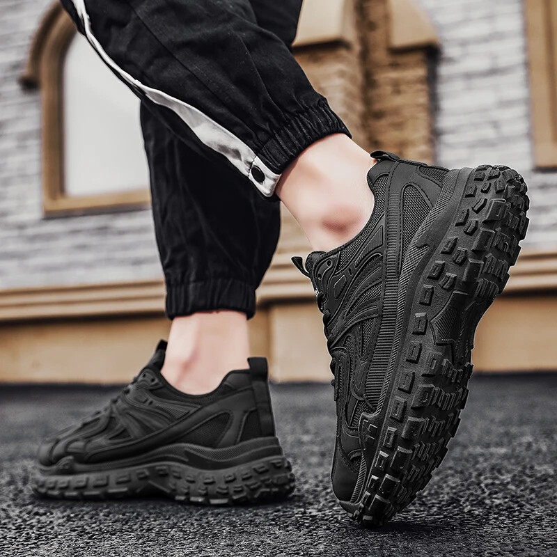 Ανδρικά παπούτσια πεζοπορίας εξωτερικού χώρου Αντιολισθητικά παπούτσια αναρρίχησης Πεζοπορία Κυνηγετικά αθλητικά παπούτσια Αθλητικά παπούτσια για τρέξιμο για περπάτημα Αναπνεύσιμα περιστασιακά παπούτσια