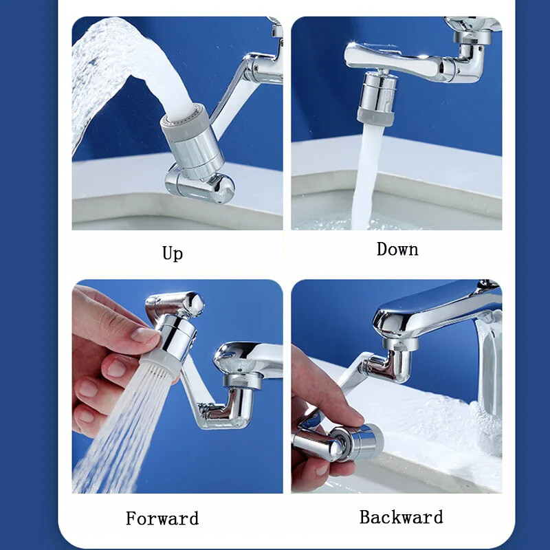 Universal 1080 Rotation Faucet Extender Ψεκαστήρας Κεφαλή για Επέκταση Νιπτήρα Κουζίνας Ακροφύσιο ψεκασμού βρύσης νεροχύτη φυσαλίδων βρύσης