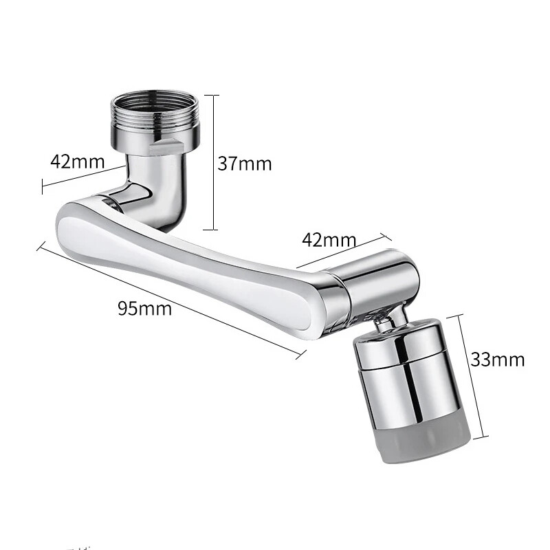 Universal 1080 Rotation Faucet Extender Ψεκαστήρας Κεφαλή για Επέκταση Νιπτήρα Κουζίνας Ακροφύσιο ψεκασμού βρύσης νεροχύτη φυσαλίδων βρύσης