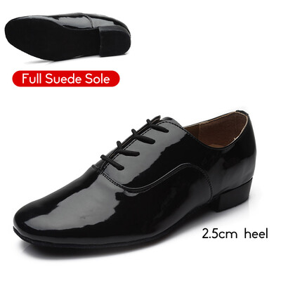 DKZSYIM vīriešu deju apavi latīņu balles deju apavi Moderni iekštelpu apavi Vīriešu tango apavi deju čības zēnam ar papēžu 2,5 cm