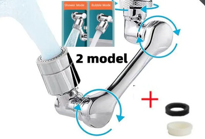 Par 1080° grozāms jaucējkrāna pagarinātājs par 720° elastīgs plastmasas 22/24 mm divrežīmu virtuves krāns pagarināms ūdens sprauslas taupīšanas robots rokas krāns