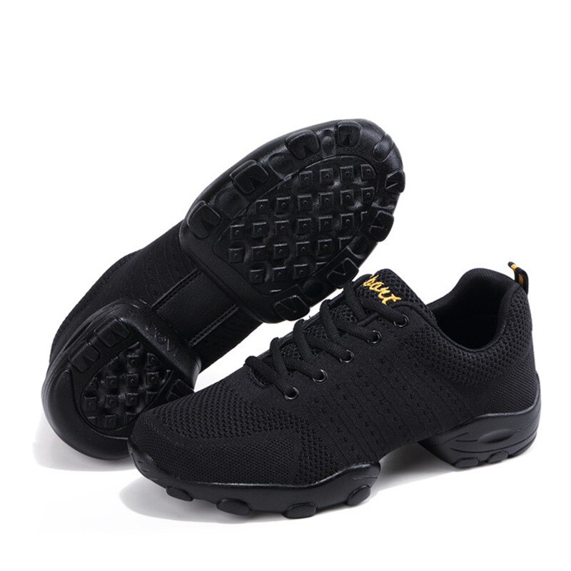 Παπούτσια χορού ανδρικά γυναικεία μοντέρνα μαλακή εξωτερική σόλα Jazz αθλητικά παπούτσια Δερμάτινο πλέγμα αναπνεύσιμα ελαφριά γυναικεία παπούτσια γυμναστικής χορού Αθλητικά