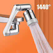 Divu režīmu 1440° Rotācijas jaucējkrāns Aerators Splash Virtuves krāns Pagarināt ūdens sprauslas jaucējkrāns 22/24mm adapteris jaucējkrāns burbulis Robotiskā roka