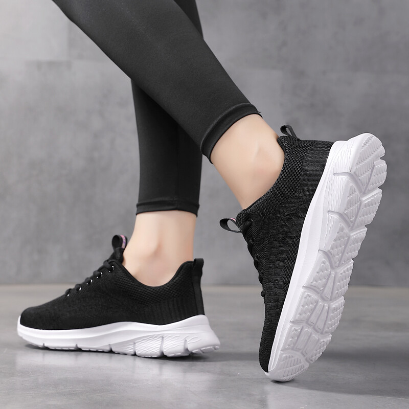 Αθλητικά παπούτσια για γυναίκες, αναπνεύσιμη αντιολισθητική σόλα ανθεκτική στη φθορά, παπούτσια τρεξίματος μεγάλου μεγέθους, χαμηλή μπλούζα και παπούτσια γρήγορου περπατήματος