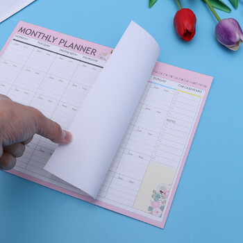 Weekly Planner Scheduler Organizer για γραφείο γραφείου με αποσπώμενες σελίδες και πληκτρολόγιο λίστας υποχρεώσεων