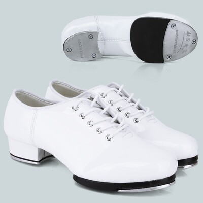Sporta deju apavi Pieaugušajiem bērniem Performance Step Dance Shoes Mīksta zole Dabīgās ādas apavi Step Sneakers Deju apavi