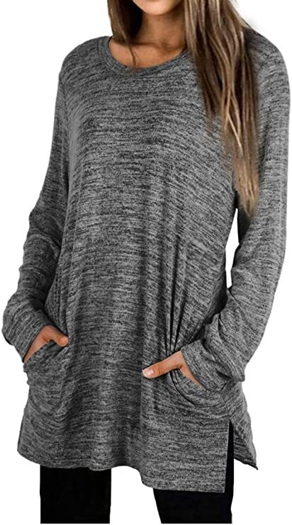  Jesenski i zimski vrući stil Ženska odjeća za europsku i američku vanjsku trgovinu, kratkih rukava, jednobojni džep, dugi rukavi