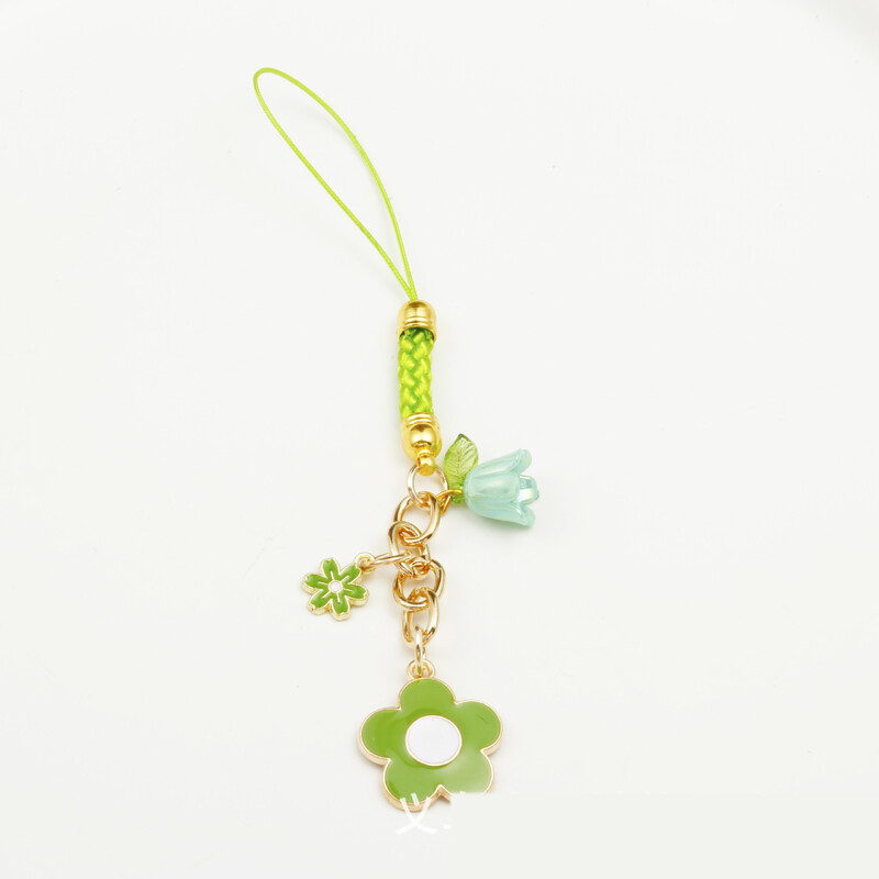 Sakura lelijos gėlių vyšnių žiedų raktų pakabukas suvenyrinis raštinės reikmenys automobilio krepšio pakabukas dekoratyvinė grandinėlė