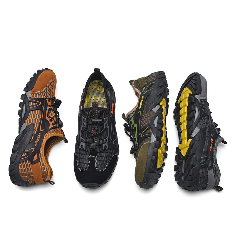 HIKEUP New Men Summer Outdoor River Walking Παπούτσια Wading πεζοπορίας Παπούτσια πεζοπορίας Elastic Band Αντιολισθητική σόλα από καουτσούκ Ανθεκτική στη φθορά