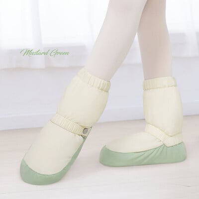 Baleta apavi deju zābaki silti baleta zābaki deju apavi ziemas zābaki iesildīšanās treniņu apavi