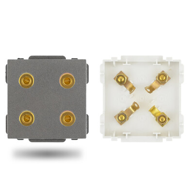 S sērija- ES franču barošanas sienas ligzda USB slēdzis C tips RJ45 audio HDMI moduļa rāmis DIY bezmaksas kombinācija pelēks pelēks stikls