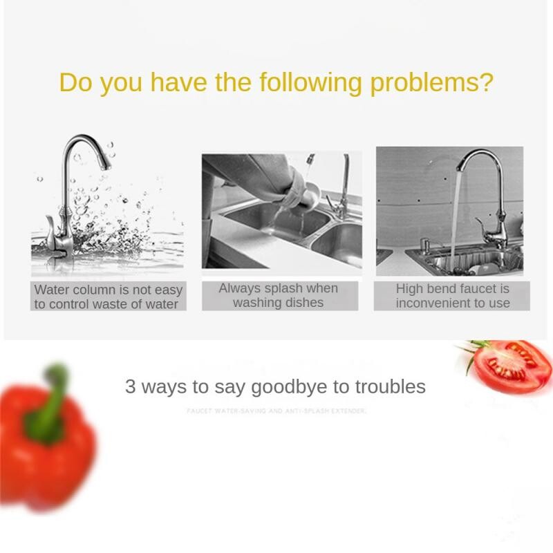 Λειτουργία περιστροφής Εξοικονόμηση νερού στο ακροφύσιο Bubbler Φίλτρο βρύσης υψηλής πίεσης Προσαρμογέας βρύσης Επέκταση Εργαλεία κουζίνας Αξεσουάρ