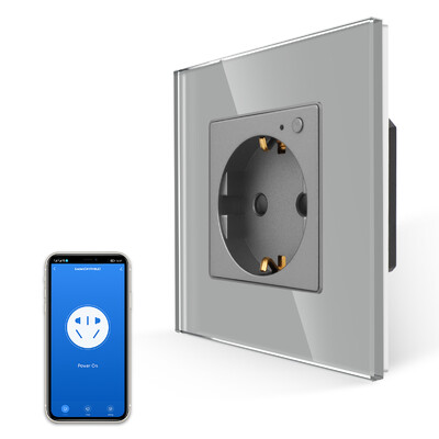 Tuya WiFi EU Smart Socket 16A 220V adapteris bezvadu tālvadības balss vadības barošanas monitora taimera ligzda Google Home Alexa