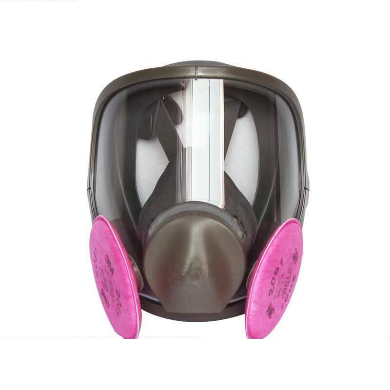 Dujų kaukė Purškiamieji dažai Purškiamas Pesticidas Cheminis Dulkėms atsparus Viso veido kaukė Apsauga nuo ugnies Didelis matymo laukas Antivirusinių kaukių partija