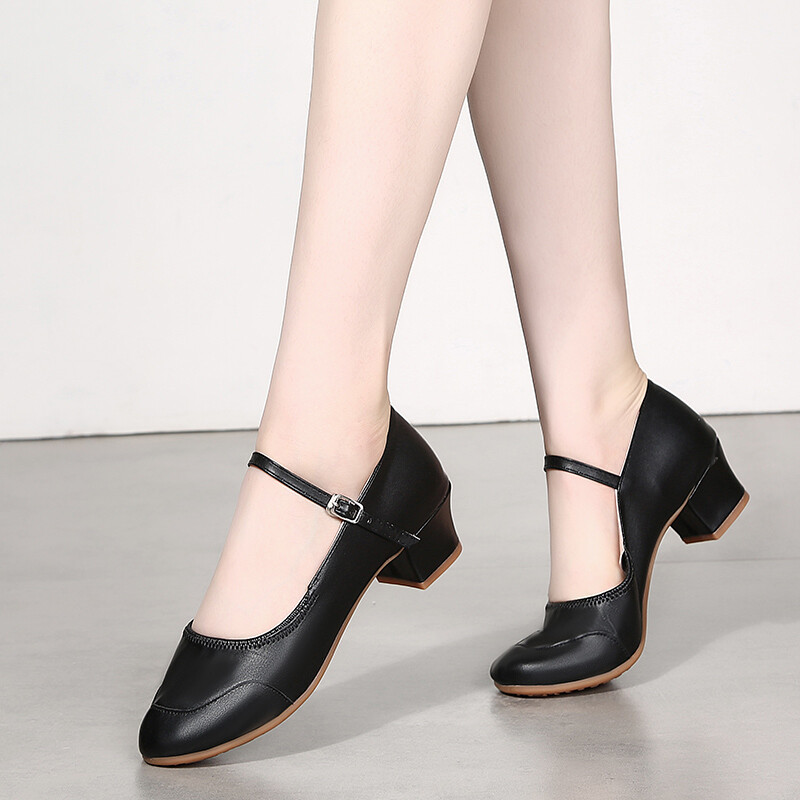 Γυναικεία μοντέρνα παπούτσια χορού Tango για κορίτσια Salsa Latin Ballroom Γυναικεία παπούτσια χορού με χαμηλό τακούνι Απαλά παπούτσια χορού Άνετα Κόκκινο Μαύρο