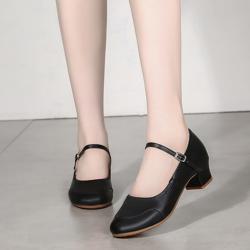 Γυναικεία μοντέρνα παπούτσια χορού Tango για κορίτσια Salsa Latin Ballroom Γυναικεία παπούτσια χορού με χαμηλό τακούνι Απαλά παπούτσια χορού Άνετα Κόκκινο Μαύρο