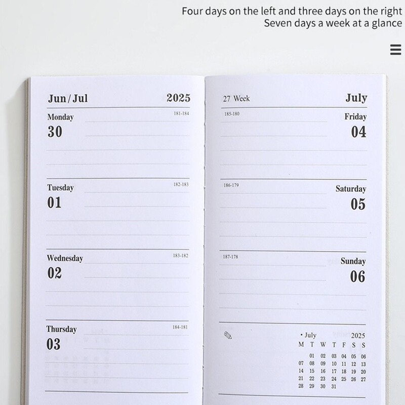 Laser Agenda Escolar 2025 English Schule Note Books Λίστα εκκρεμοτήτων 12 μηνών A6 Pocket Planner Σημειώσεις Αγγλικά