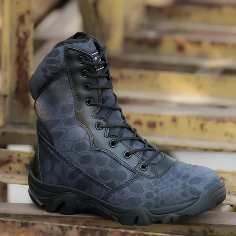 Ανδρικές μπότες τακτικής κυνηγιού Φθινοπωρινές χειμερινές αδιάβροχες δερμάτινες μπότες Desert αθλητικά παπούτσια εργασίας Μποτάκια πεζοπορίας Plus Size 46