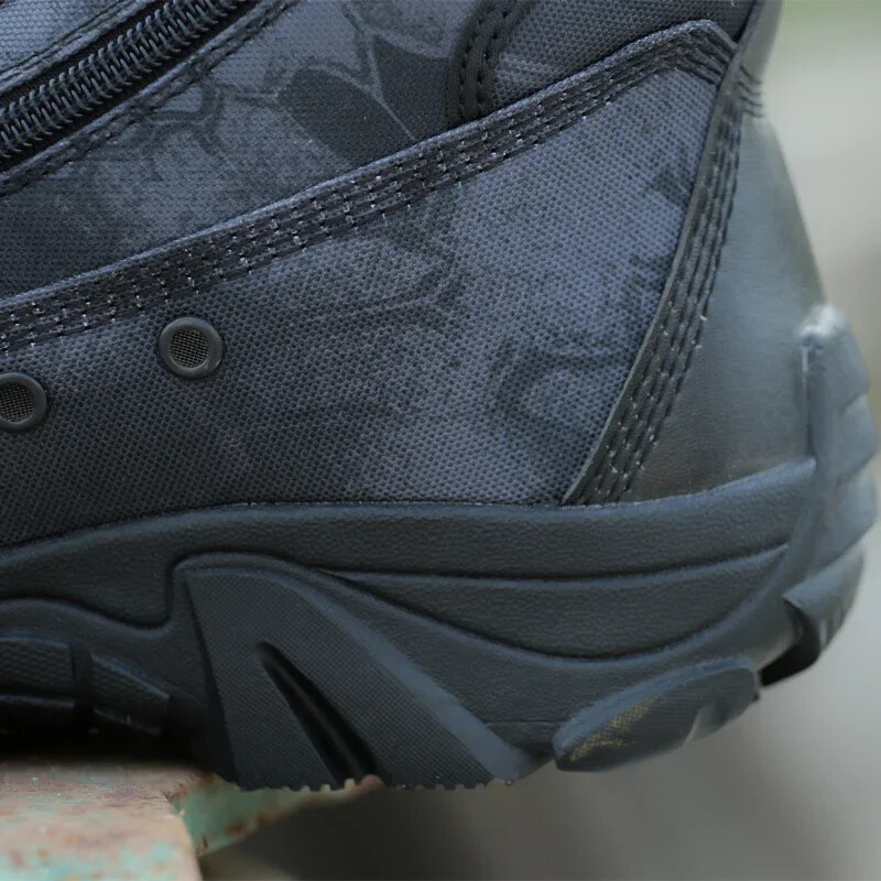 Ανδρικές μπότες τακτικής κυνηγιού Φθινοπωρινές χειμερινές αδιάβροχες δερμάτινες μπότες Desert αθλητικά παπούτσια εργασίας Μποτάκια πεζοπορίας Plus Size 46