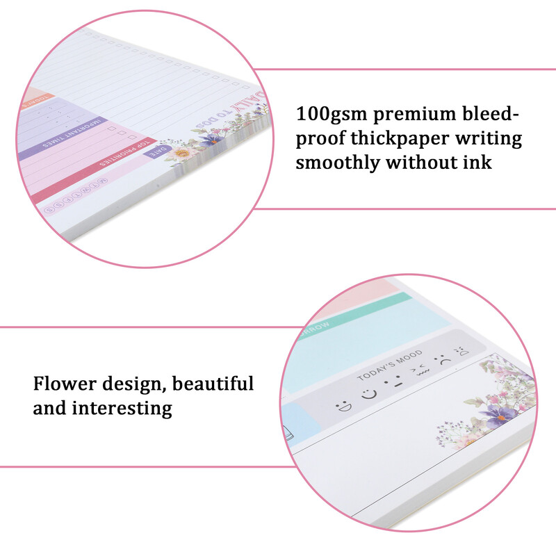 Πρόγραμμα ημερήσιων γευμάτων Λίστα παντοπωλείου Μαγνητικό σημειωματάριο Μπλοκ προγραμματισμού γευμάτων με αφαιρούμενη λίστα αγορών Βολικό σημειωματάριο αγορών