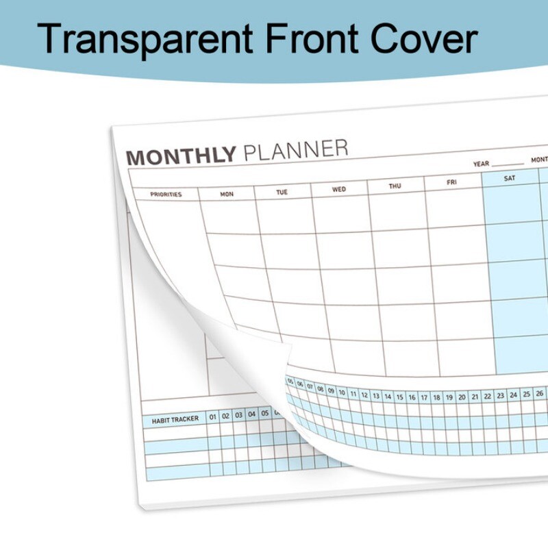 Σημειωματάριο προγραμματιστή μηνιαίου σημειωματάριου 24 φύλλων με αποκοπή με καθημερινά μπλοκ για την εγγραφή δρομολογίου Ιδανικό για προμήθειες γραφείου, σχολείου, σπιτιού
