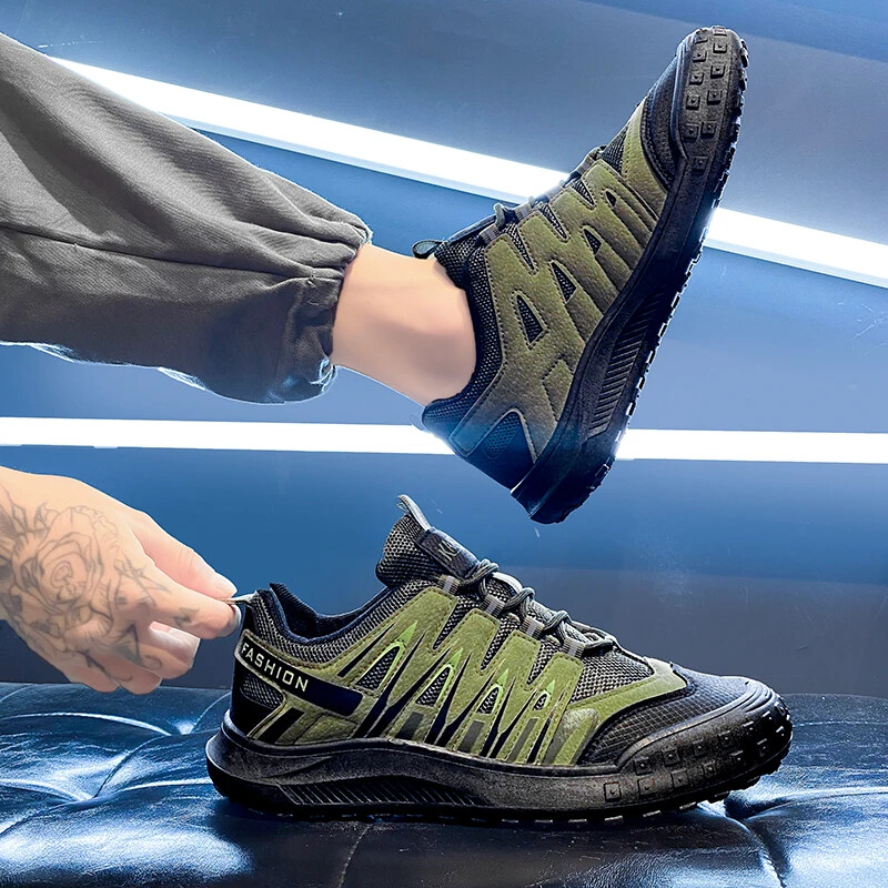 Ανδρικά παπούτσια αναρρίχησης εξωτερικού χώρου Αναπνεύσιμα παπούτσια πεζοπορίας Αντιολισθητικά Casual αθλητικά παπούτσια Περπάτημα Τρέξιμο Τζόκινγκ Τένις Αθλητικά αθλητικά παπούτσια