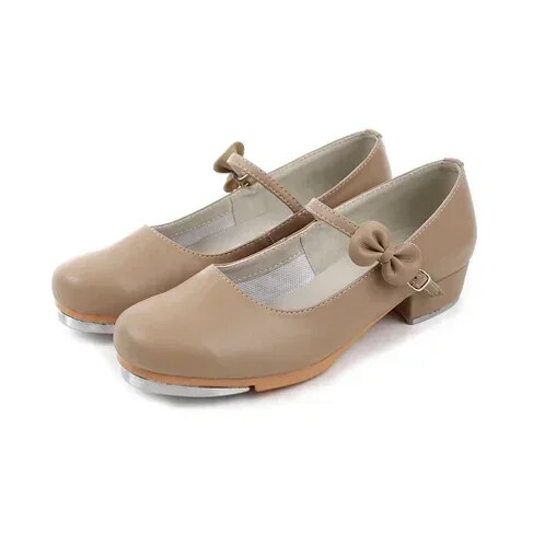 Δωρεάν επιστροφή Classic Tap Dance Παπούτσια για κορίτσια Γυναικεία Steppers Σχήματος T Patent Leather Jazz Step Dance Shoes Clogging Shoes 26-42