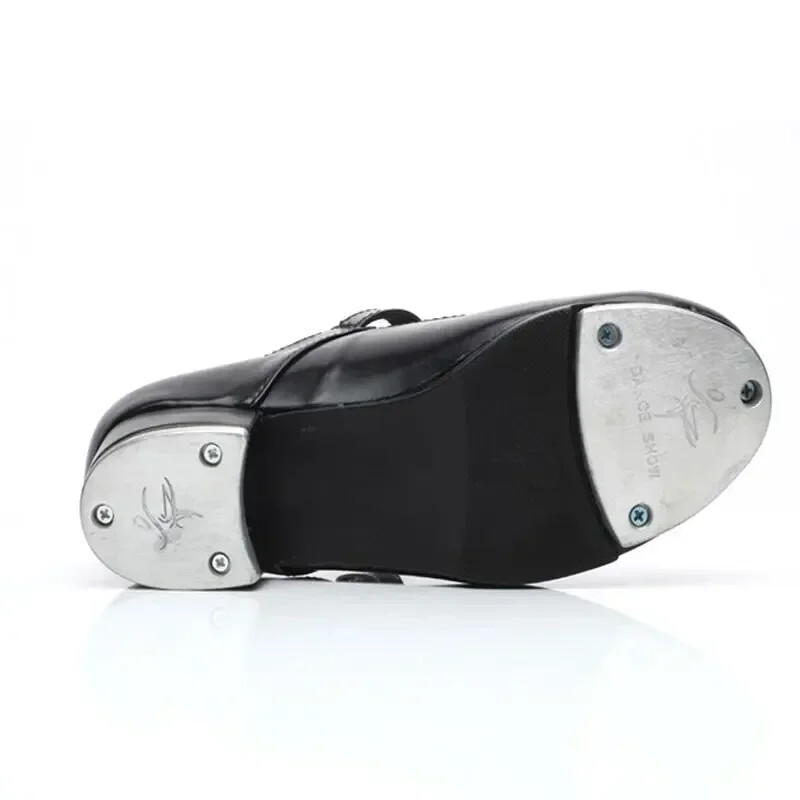 Δωρεάν επιστροφή Classic Tap Dance Παπούτσια για κορίτσια Γυναικεία Steppers Σχήματος T Patent Leather Jazz Step Dance Shoes Clogging Shoes 26-42