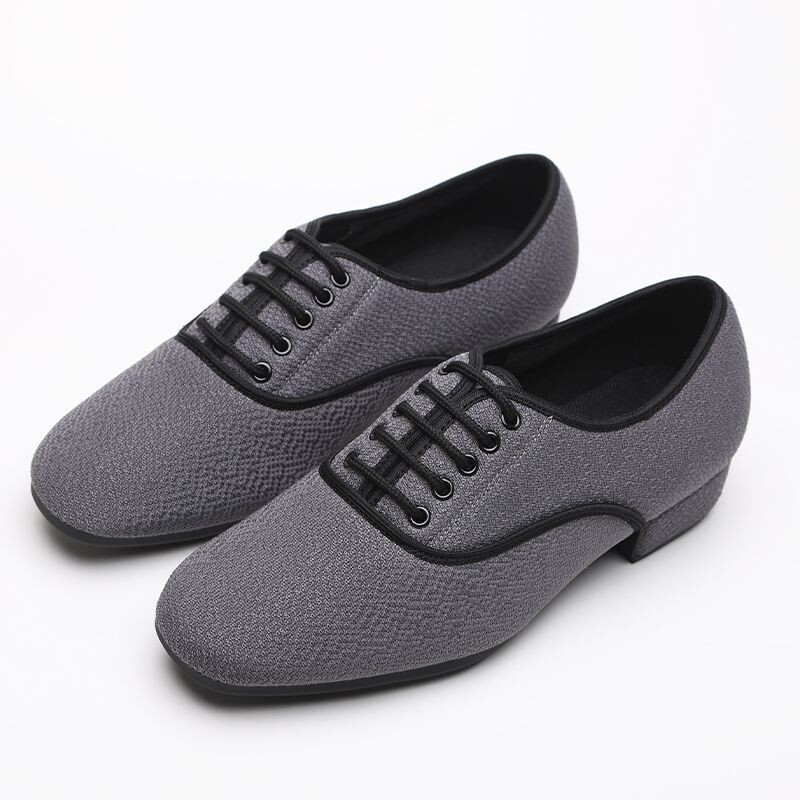 Latin Dance Παπούτσια Απαλά Μοντέρνα Ανδρικά Παπούτσια Χορού Αθλητικά Παπούτσια Κοινωνικού Χορού Αθλητικά Παπούτσια τετράγωνο καμβά