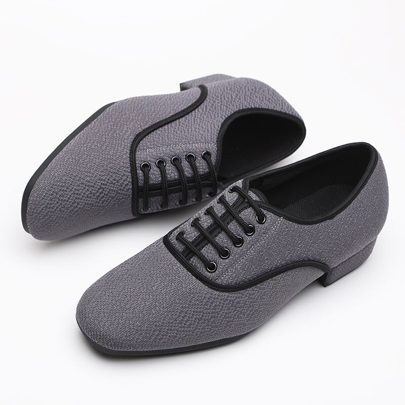 Latin Dance Παπούτσια Απαλά Μοντέρνα Ανδρικά Παπούτσια Χορού Αθλητικά Παπούτσια Κοινωνικού Χορού Αθλητικά Παπούτσια τετράγωνο καμβά