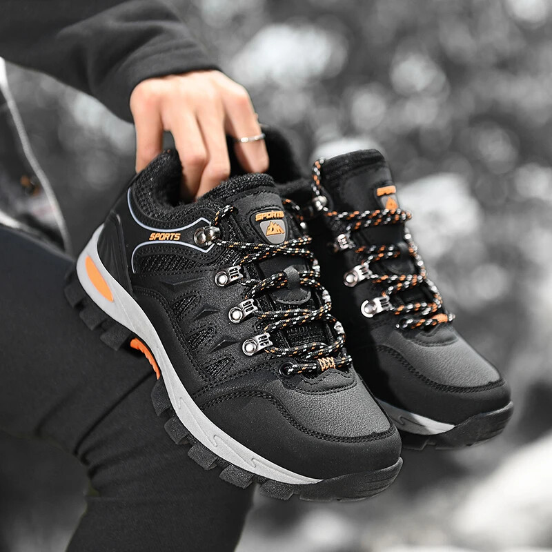Zimske muške pamučne cipele za planinarenje, plišane tople ženske cipele, vodootporne, neklizajuće, radne cipele, muške cipele za penjanje po snijegu