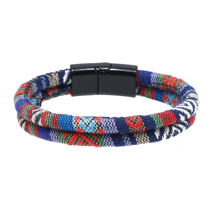 Γυναικείο διασυνοριακό έθνικ υφασμάτινο βραχιόλι μποέμικο στυλ ρετρό μαγνήτη βραχιόλι βραχιόλι προμήθεια κατασκευαστή