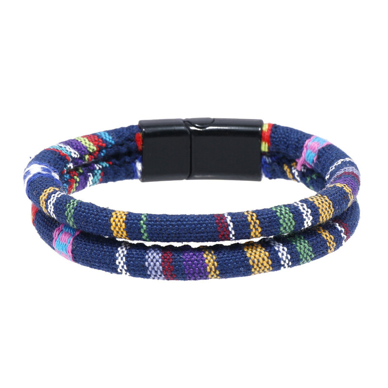 Γυναικείο διασυνοριακό έθνικ υφασμάτινο βραχιόλι μποέμικο στυλ ρετρό μαγνήτη βραχιόλι βραχιόλι προμήθεια κατασκευαστή