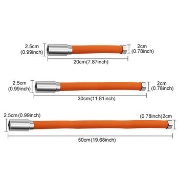 ° 360 Εύκαμπτος σωλήνας επέκτασης σωλήνας Universal Foaming Extension Tube Connector Επέκταση βρύσης Αδιάβροχο στο πιτσίλισμα Κουζίνα Μπάνιο